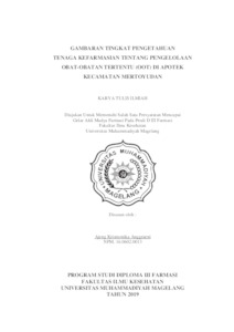 GAMBARAN TINGKAT PENGETAHUAN TENAGA KEFARMASIAN TENTANG PENGELOLAAN ...